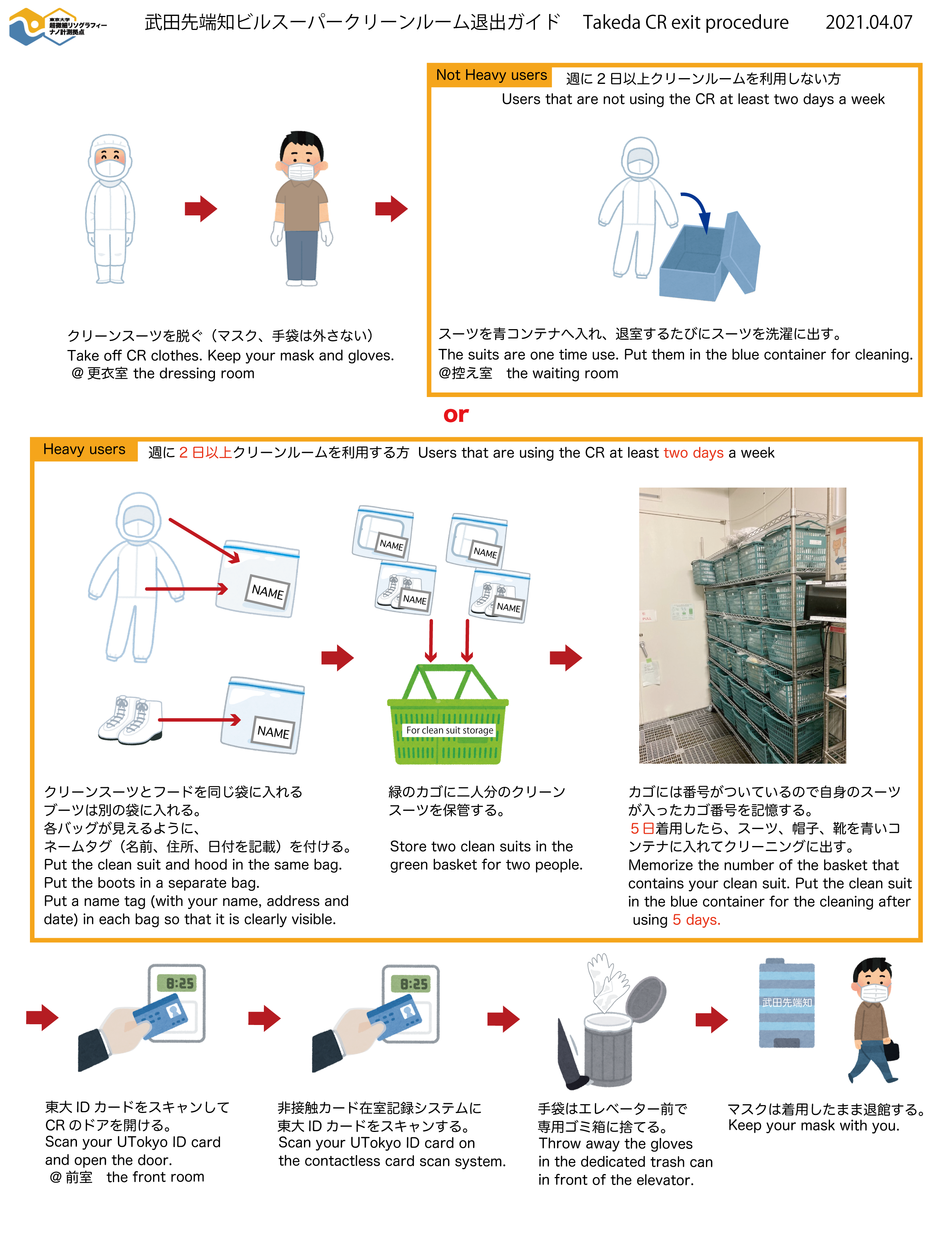 退室方法